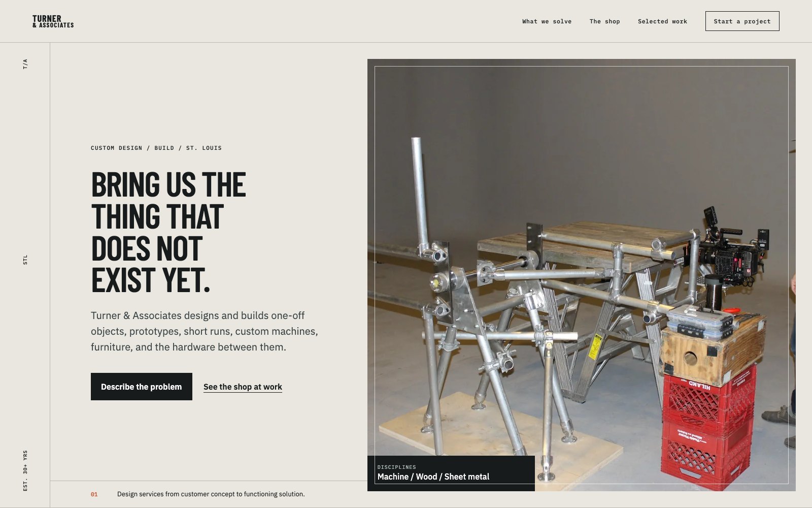 The new Turner & Associates homepage concept